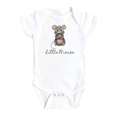 Little Mouse - Baby Boy Girl Clothes Infant Bodysuit Funny Cute Newborn