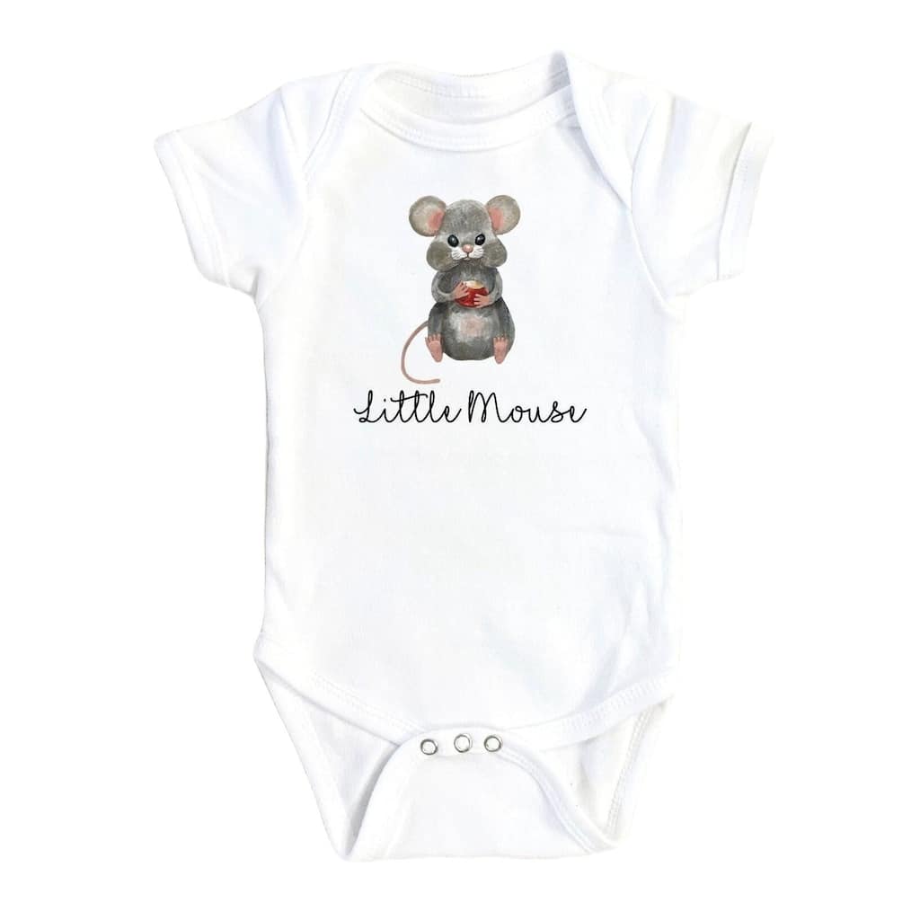 Little Mouse - Baby Boy Girl Clothes Infant Bodysuit Funny Cute Newborn