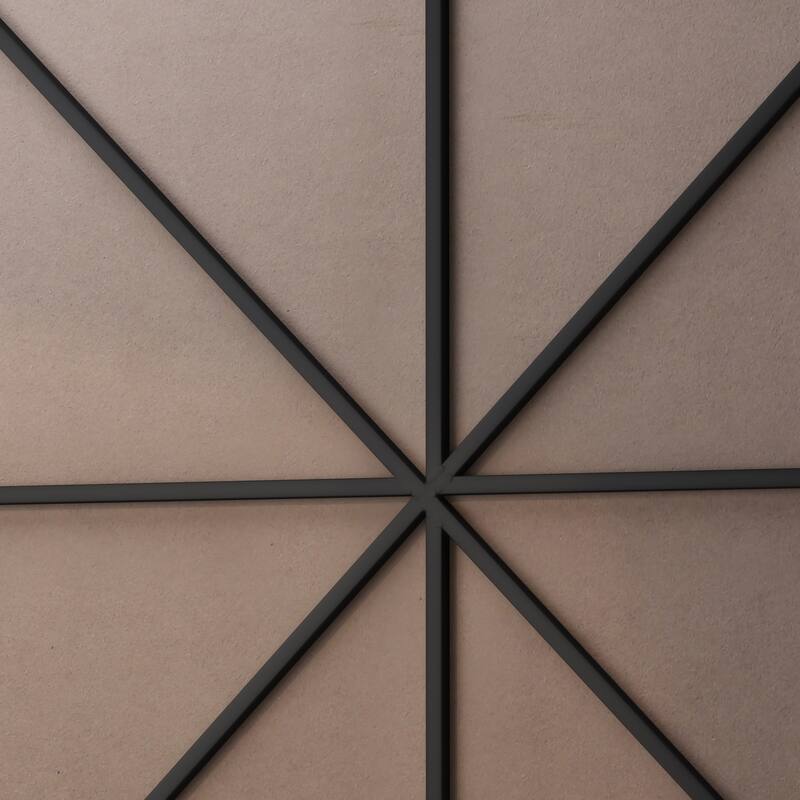 Laro Modern Metal Framed Wall Mirror by GDFStudio
