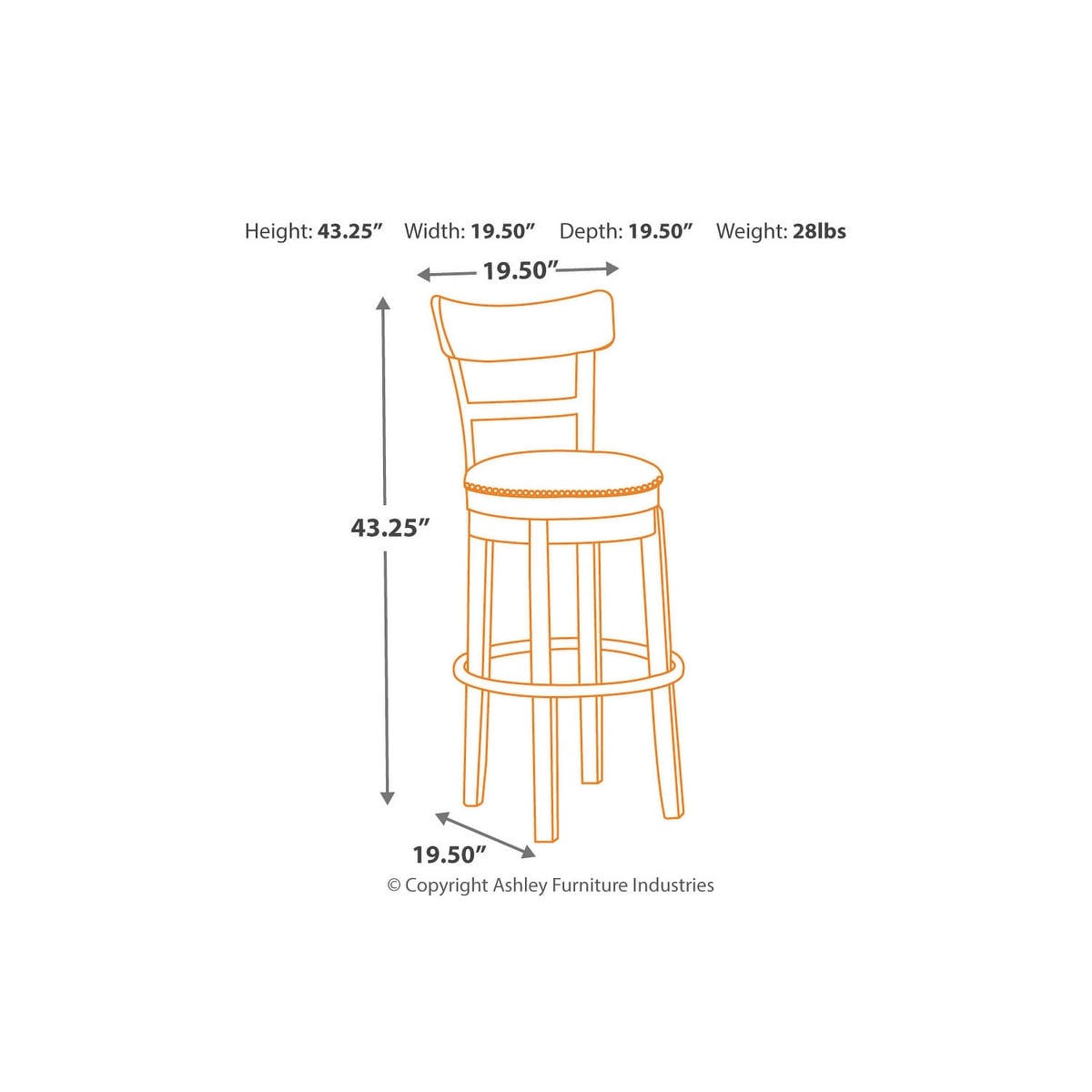 Carbon loft sircar industrial outlet swivel bar stool