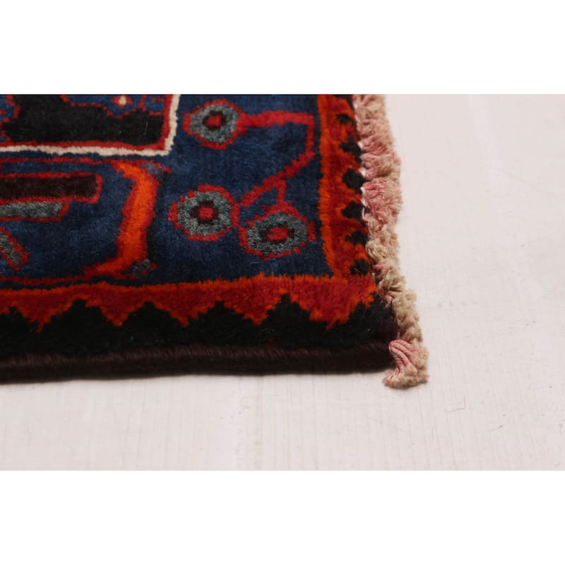 ECARPETGALLERY Hand-knotted Andelz Dark Navy Wool Rug - 4'3 x 9'11