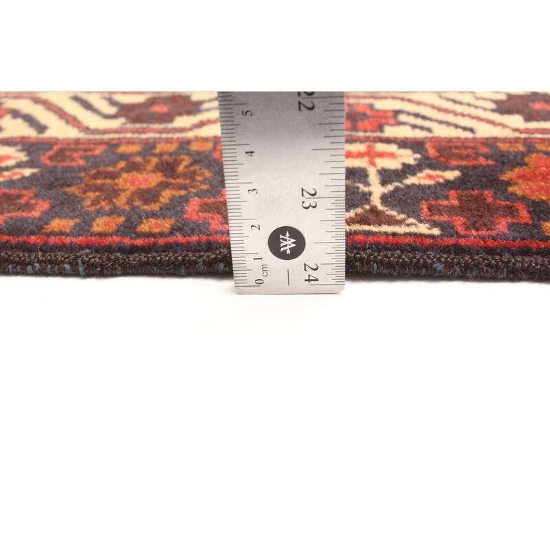 ECARPETGALLERY Hand-knotted Teimani Red Wool Rug - 2'8 x 4'2