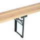 preview thumbnail 5 of 5, Outsunny Wooden Indoor/ Outdoor Folding Picnic Table Set