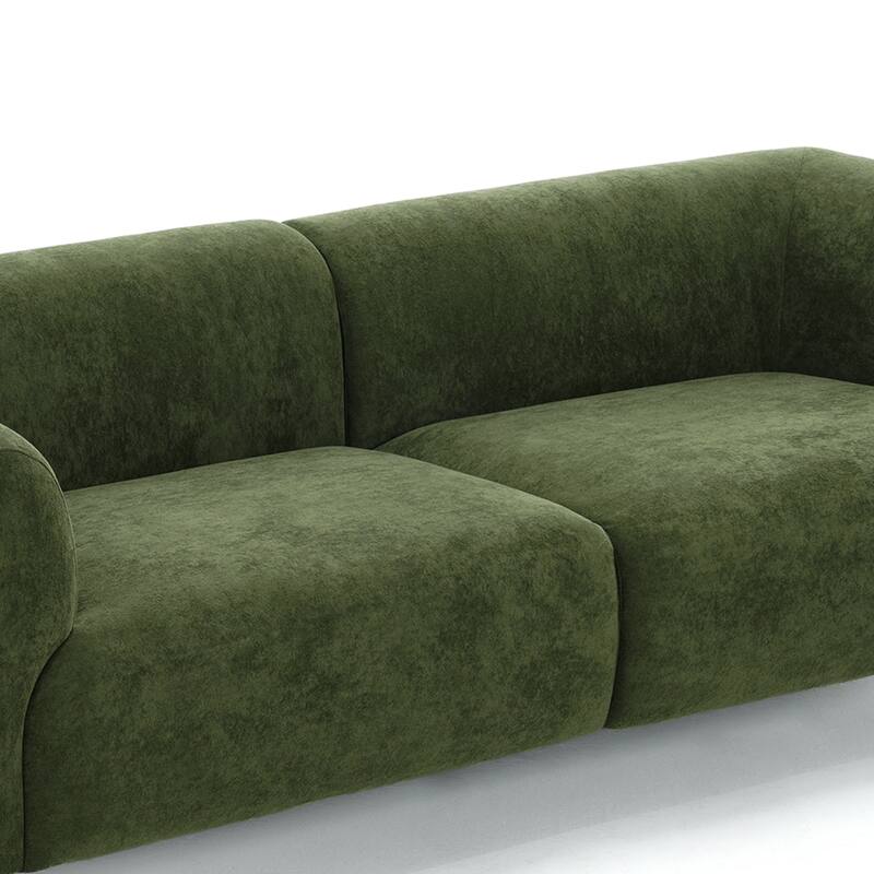 3-Piece Modern Loveseat Sofa Set with Armchair for Living Room