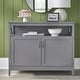 preview thumbnail 1 of 17, Simple Living Southport 2-Door Buffet/Sideboard Charcoal Grey