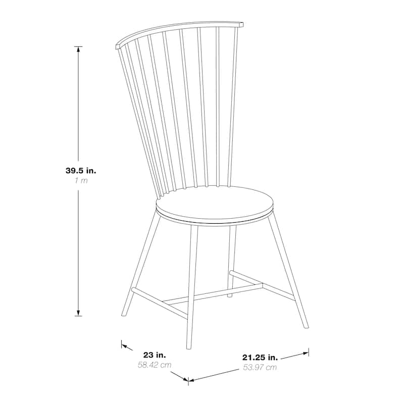 Bryce 26 inch Counter Stool with Black Metal Frame