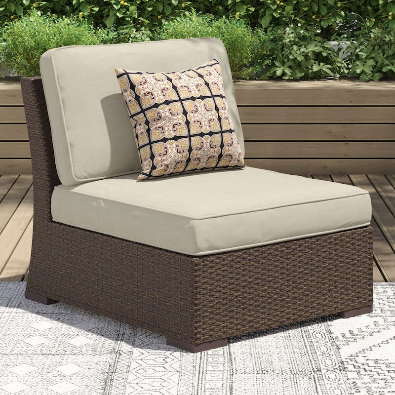 Corvus Oreanne 10-piece Brown Wicker Patio Furniture Set