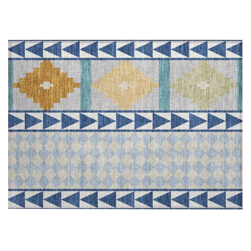 Machine Washable Indoor/ Outdoor Global Pima Chantille Rug