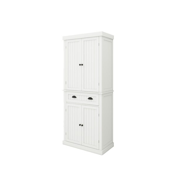 インテリア　すぬc Modern Storage Cabinet with 4 Doors, Drawer and 2 Adjustable