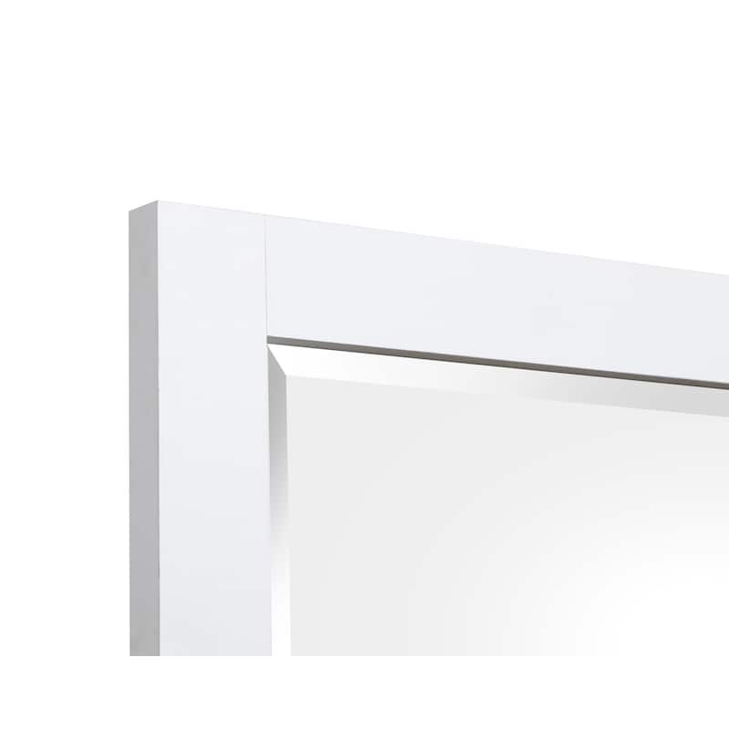Salt Life Home Windmill Harbour White Whisp and Sand Double Drawer Dresser with Portrait Mirror