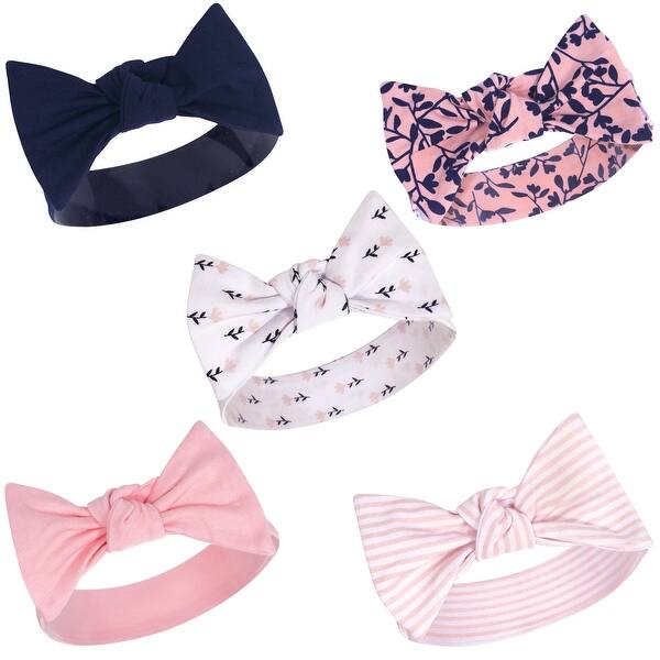 slide 1 of 1, Yoga Sprout Baby Girl Cotton Headbands 5pk, Fresh, 0-24 Months - Fresh Fresh - 0-24 Months