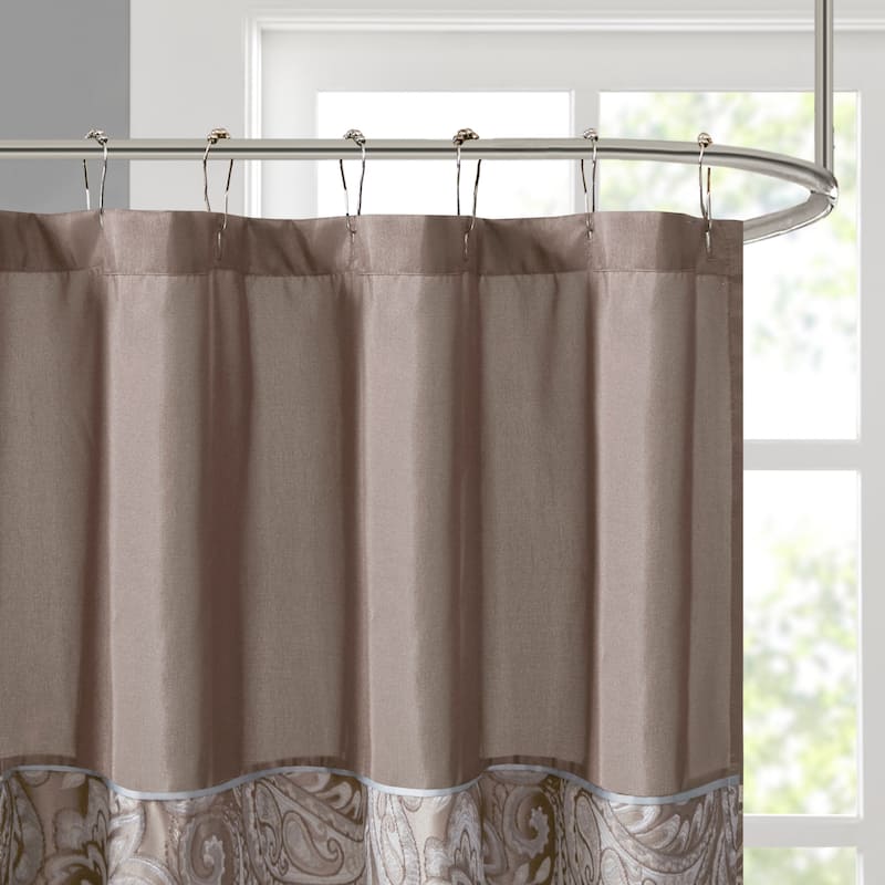 Madison Park Whitman Jacquard Shower Curtain