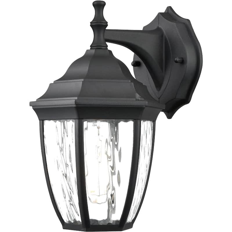 Millennium Lighting 220001 11" Tall Outdoor Wall Sconce with Water - Textured Black