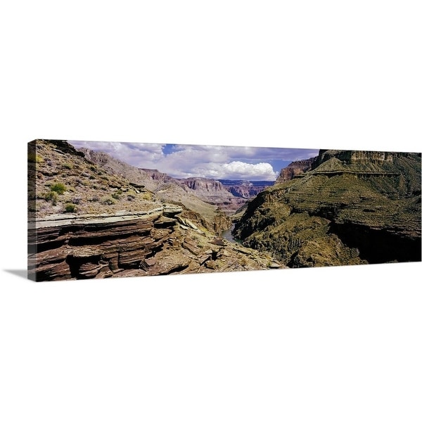 "Little Nankoweap Creek flowing through Grand Canyon National Park, Arizona" Canvas Wall Art