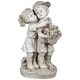 preview thumbnail 2 of 4, Solar Lighted Hugging Girl and Boy Outdoor Garden Statue - 16"