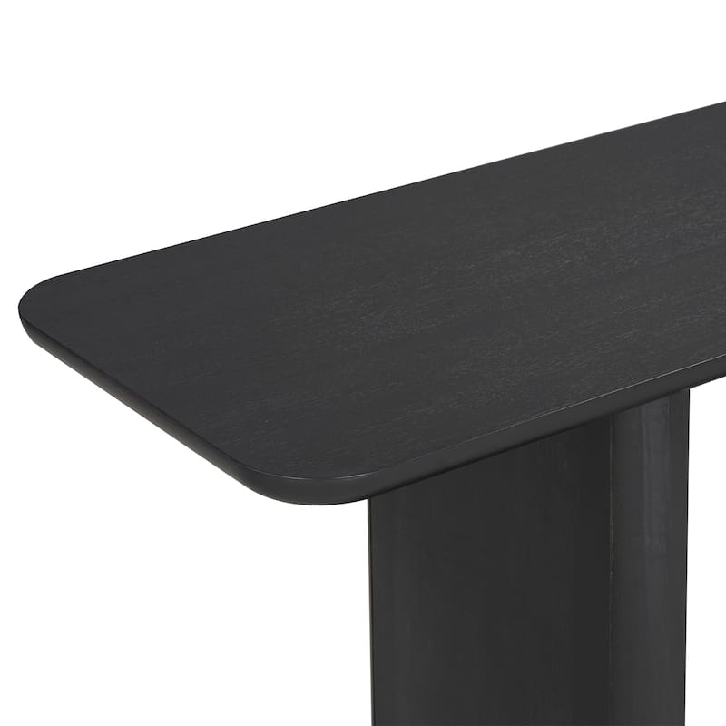 Minimalist Console Table with Curved Corners