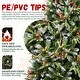 preview thumbnail 7 of 15, Pre-Lit Snow-Dusted Christmas Tree with Red Berries, Pine Cones & Warm LED Lights