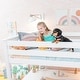 preview thumbnail 5 of 47, Max & Lily Twin-Size High Loft Bed with Wraparound Desk and Shelves
