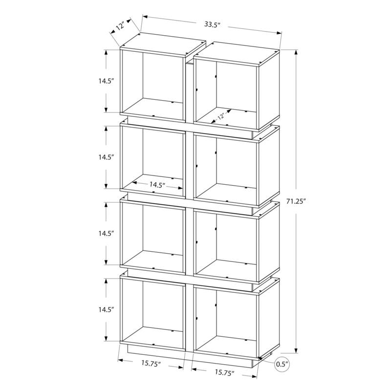 5 Tier Bookshelf