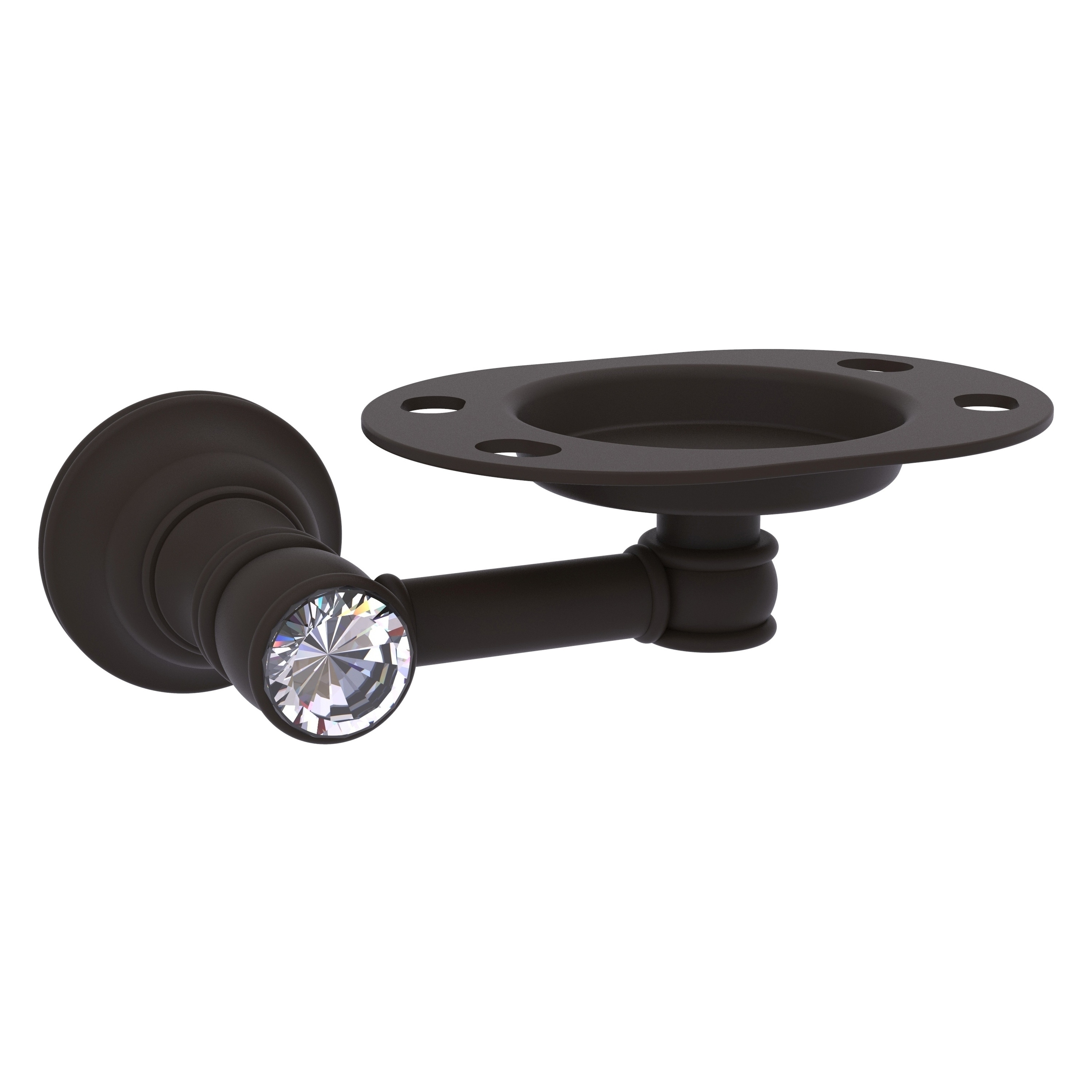 Allied Brass Carolina Crystal Collection Tumbler and Toothbrush Holder