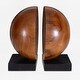 preview thumbnail 1 of 3, Uttermost Teak And Noir Bookends Set of 2