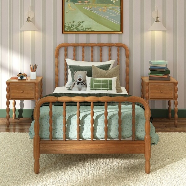 Max & Lily Jenny Twin Spindle Platform Bed - buybuy BABY - 43541711