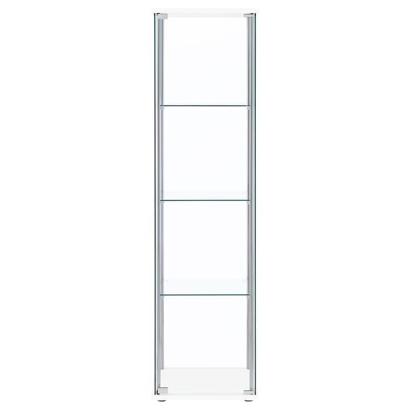 Bellatrix 4-shelf Clear Glass Curio Cabinet
