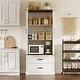 preview thumbnail 6 of 12, Kitchen Cabinet with Drawers and Door Cabinets, High Pantry Cabinets for Kitchen, Dining Room, Living Room - 28.9x15.2x64.6in