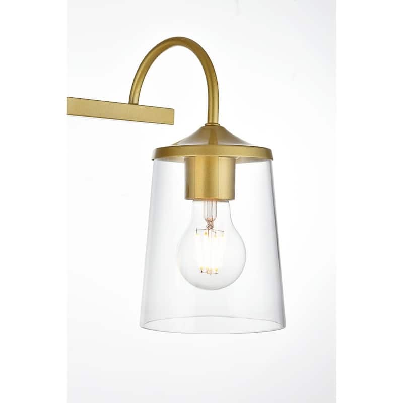 Avant 1 Light Black and Clear Bath Sconce