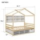 preview thumbnail 6 of 19, Full House Bed with Roof Frame