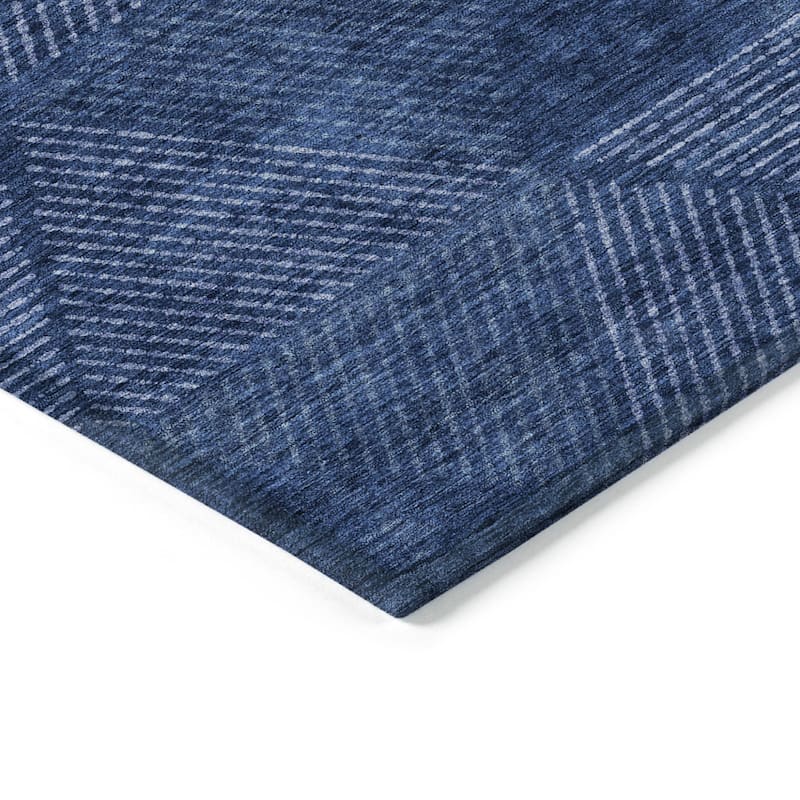 HomeRoots Geometric Transitional Rectangle Outdoor Rug