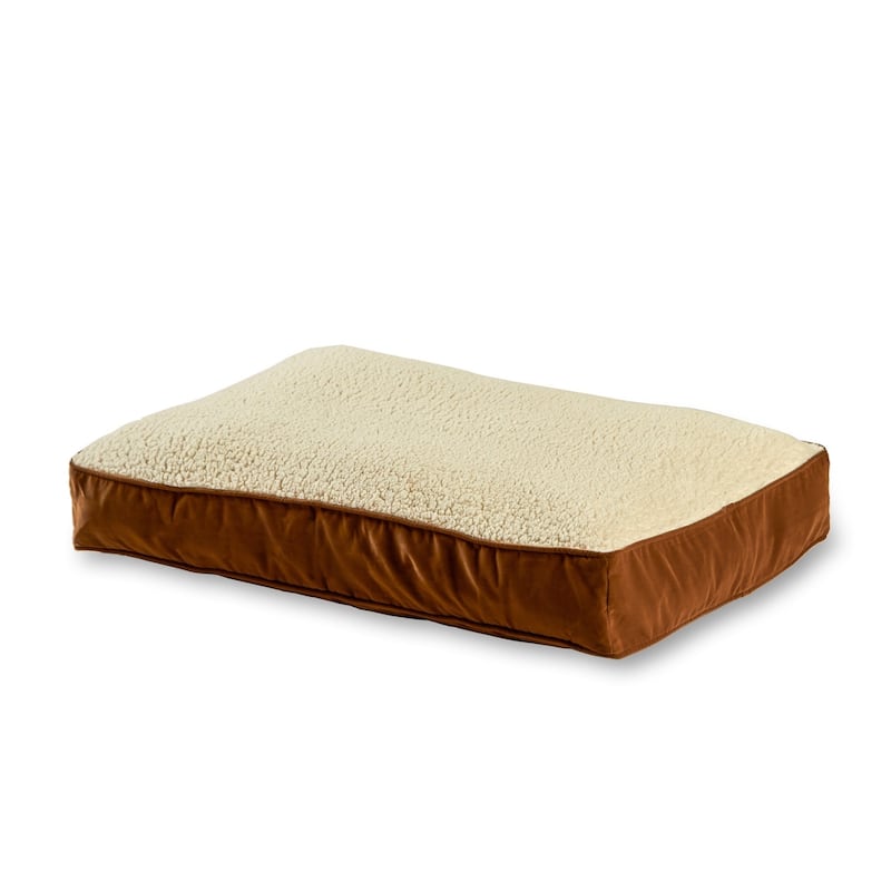Happy Hounds Buster Sherpa Latte Dog Bed