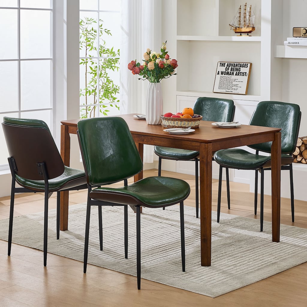 Set of 2 Mid-Century Dining Chairs, Retro Bentwood Design