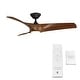preview thumbnail 18 of 26, Zephyr Indoor and Outdoor 3-Blade Smart Ceiling Fan 52in with 3000K LED Light Kit and Remote Control with Wall Cradle