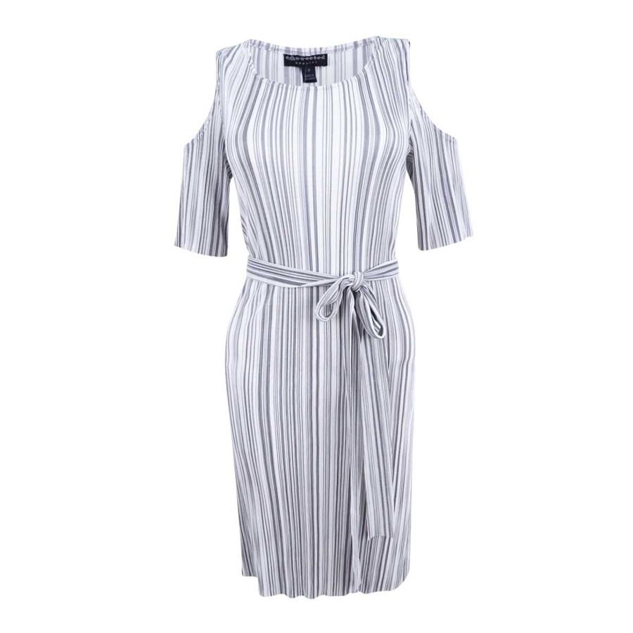 silver cold shoulder dress