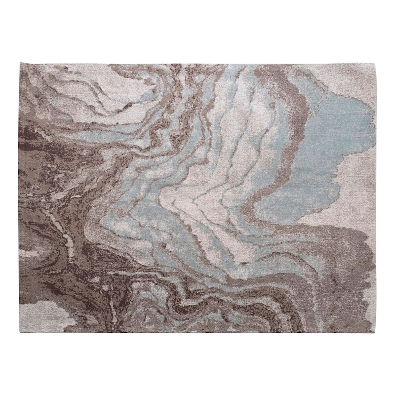 Woven Cotton Blend Rug - 84" L x 60" W x 2" H