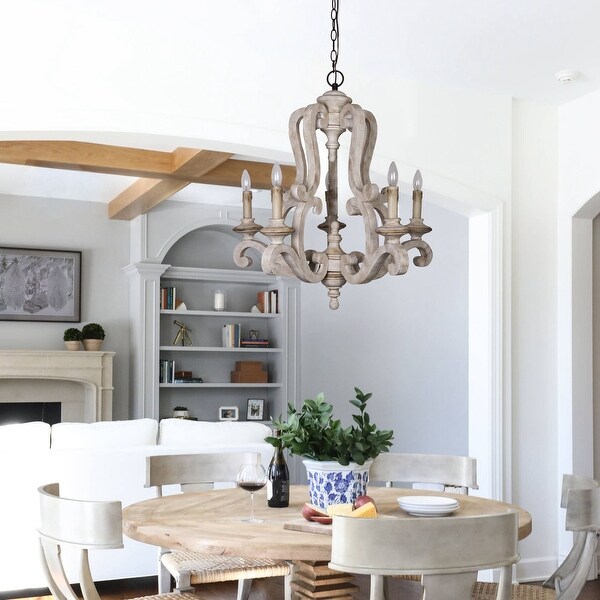 Antique white farmhouse chandelier outlet