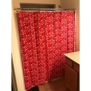 Top Product Reviews for Marimekko Mini Unikko Red Shower Curtain - 29209052  - Overstock