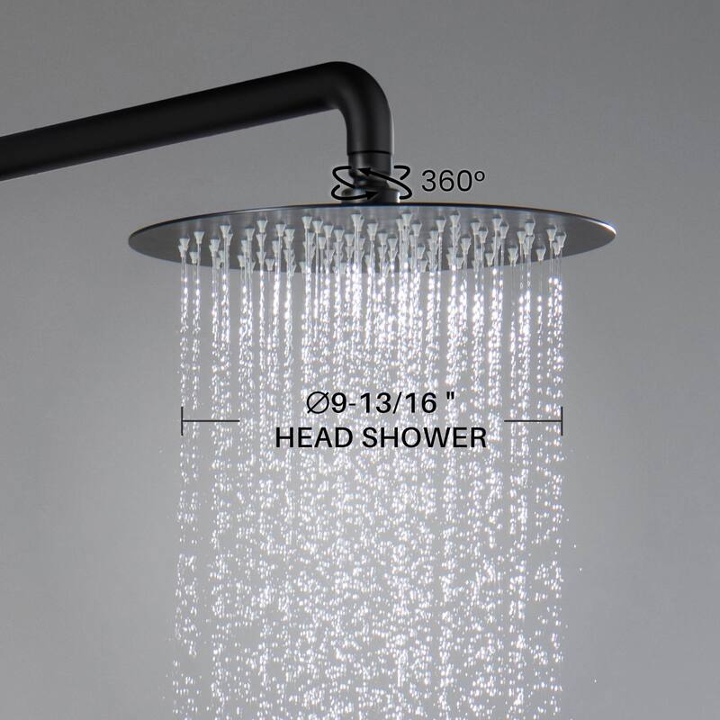Circular Pressure Balanced 2-Function Shower Column with Rough In Valve