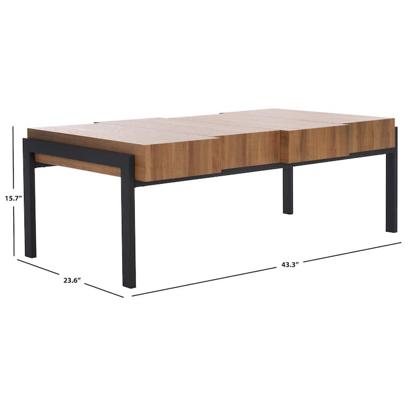 SAFAVIEH Vennie Coffee Table - 43.3" x 23.6" x 15.7" - 43Wx24Dx16H