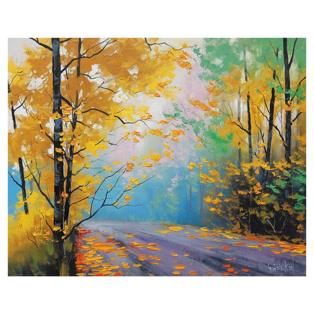 Misty Autumn Day by Graham Gercken Canvas Art Print