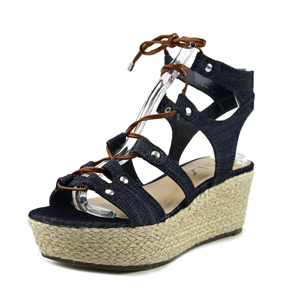 unisa black wedge sandals