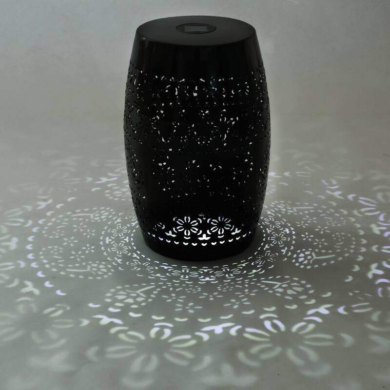 Solar Illuminated Garden Table - Energy Efficient Outdoor Centerpiece With Floral Night Lighting‌