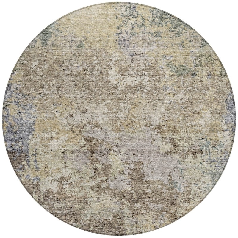 HomeRoots Abstract Transitional Rectangle Outdoor Rug