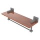preview thumbnail 17 of 16, Allied Brass 16 Inch Solid IPE Ironwood Shelf with Integrated Towel Bar