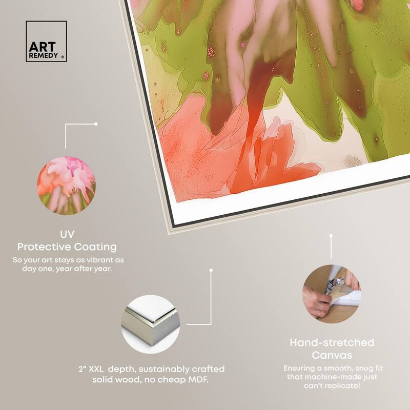 Vibrant Fluidity Floral IV Canvas by Art Remedy