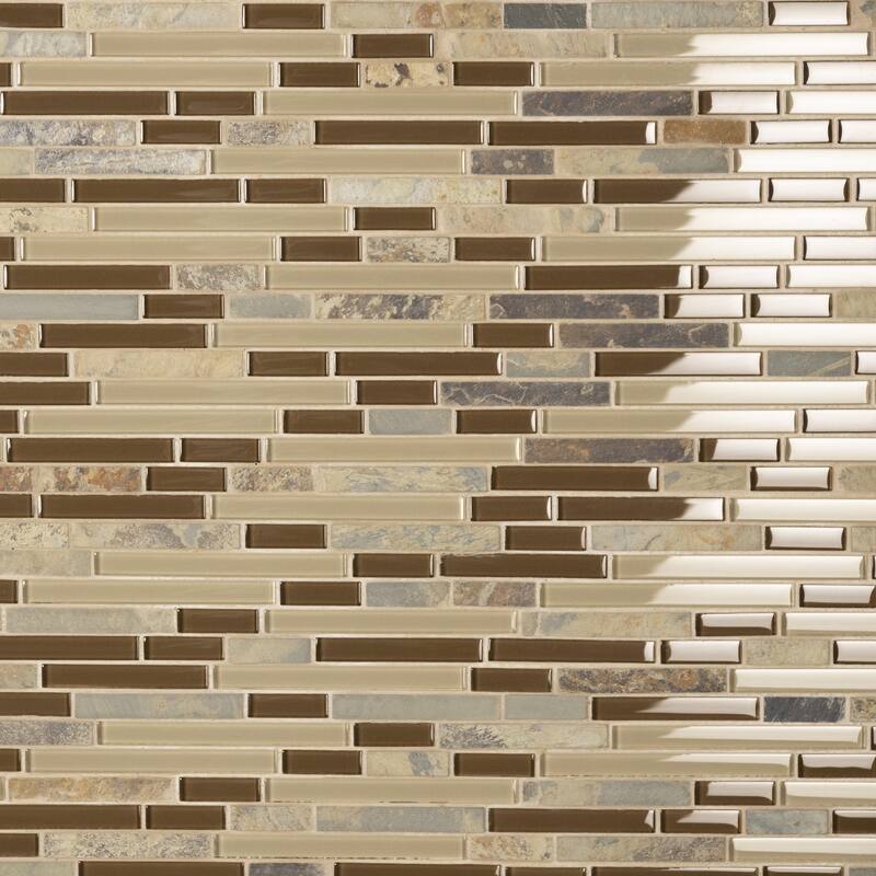 Merola Tile Tessera Piano Brixton 11-3/4" x 11-7/8" Glass Wall Tile