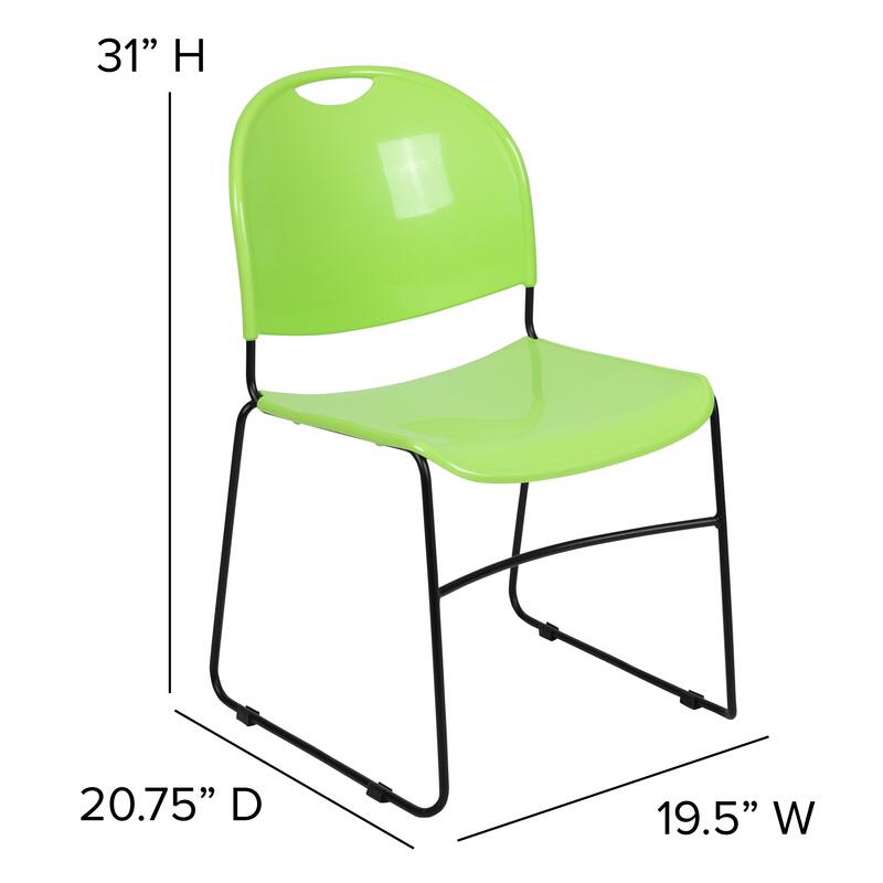 Ultra-compact High-capacity Stacking Metal Chairs (Set of 5)