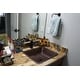 preview thumbnail 12 of 12, 19-in Rectangle Under Counter Hammered Copper Bathroom Sink (LREC19DB)