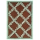 preview thumbnail 69 of 105, SAFAVIEH Handmade Chelsea Kimber Trellis French Country Wool Rug 1'8" x 2'6" - Brown/Blue - Rectangle